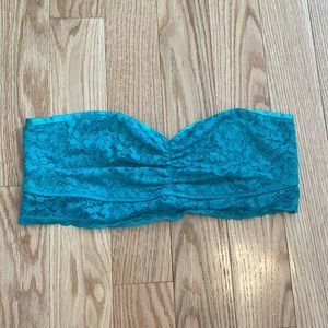 Aerie lace bandeau - Teal/green - XL